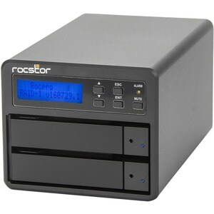 Rocstor Rocpro U33 USB Type-C Desktop RAID Storage - Rocstor Rocpro U33 Professional Desktop RAID -32TB (2x16TB) HDD Insta