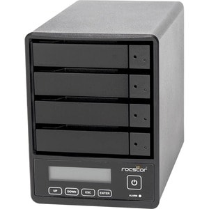 Rocstor Rocpro U35 USB Type-C Desktop RAID Storage - Rocstor Rocpro U35 Professional Desktop RAID - 16TB (4x4TB) HDD Insta