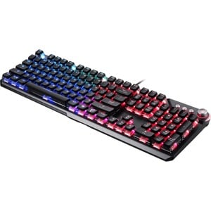 MSI Vigor GK71 Sonic Gaming Keyboard - Cable Connectivity - USB 2.0 Interface - RGB LED - 104 Key(s) - Rugged - Gaming Con