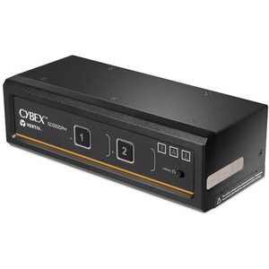 Vertiv AVOCENT Cybex SC 900 SC920DPH KVM Switchbox - TAA Compliant - 2 Computer(s) - 1 Local User(s) - 0 Remote User(s) - 