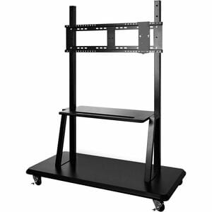 ViewSonic Display Cart - 150 kg Capacity - 4 Casters - 1300.5 mm Width x 650.2 mm Depth x 1600.2 mm Height - Black - 139.7