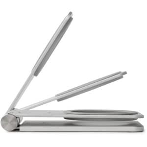 4XEM Desktop Mobile Device Metal Stand - 2.60" Height x 1.59" Width - Metal, Aluminum Alloy, Silicone - Silver