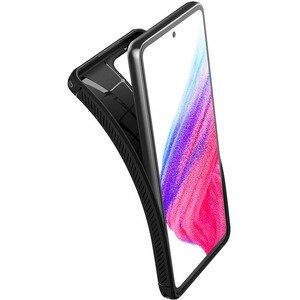 Spigen Rugged Armor Rugged Case for Samsung Galaxy A53 5G Smartphone - Matte Black - Drop Resistant, Shock Absorbing - The