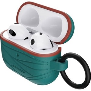 LifeProof Charging Case Apple AirPods - Down Under (Green/Orange) - Carabiner Clip