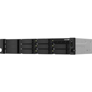 QNAP TS-873AEU-RP-4G SAN/NAS Storage System - Ryzen V1500B Quad-core (4 Core) 2.20 GHz - 8 x HDD Supported - 0 x HDD Insta