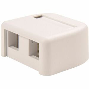 Ortronics TechChoice Mounting Box for Keystone Module, Cable Raceway - White