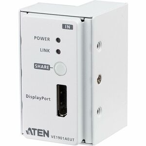 ATEN VE1901AEUT Video Extender Transmitter - Wired - 1 Input Device - 70 m Range - 1 x Network (RJ-45) - 1 x USB - Display