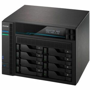 ASUSTOR Lockerstor 8 AS6508T SAN/NAS Storage System - Atom C3538 Quad-core (4 Core) 2.10 GHz - 8 x HDD Supported - 0 x HDD