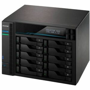 ASUSTOR Lockerstor 10 AS6510T SAN/NAS Storage System - Intel Atom C3538 Quad-core (4 Core) 2.10 GHz - 10 x HDD Supported -