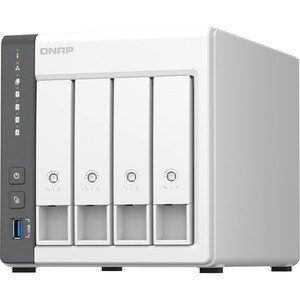 QNAP TS-433-4G 4 x Gesamtzahl Einschübe SAN/NAS-Speichersystem - 4 GB Größe Flash-Speicher - ARM Cortex A55 Quad-Core 2 GH