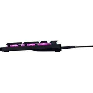 Razer DeathStalker V2 Gaming Keyboard - Cable Connectivity - USB Type C Interface - RGB LED - Volume Control, Play, Pause,