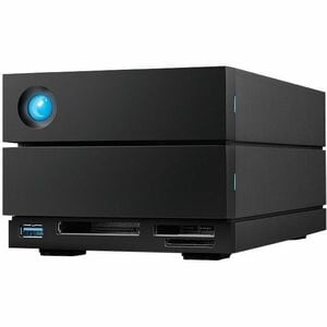 LaCie 2big Dock 2 x Total Bays DAS Storage System - 16 TB HDD Desktop - 16 TB Installed HDD Capacity - Thunderbolt 3 - RAI