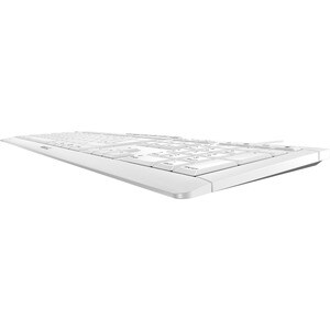 CHERRY STREAM Keyboard - Cable Connectivity - USB Interface - German - Pale Gray - Scissors Keyswitch - Volume Up, Previou