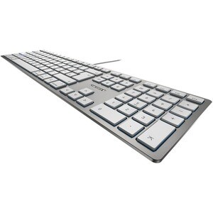 CHERRY KC 6000 Keyboard - Cable Connectivity - USB Interface - Pan-Nordic - Silver - Scissors Keyswitch - Mac
