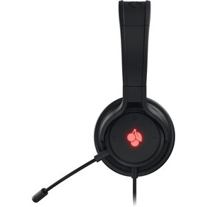 CHERRY HC 2.2 Wired On-ear Stereo Gaming Headset - Black - Binaural - Ear-cup - 32 Ohm - 20 Hz to 20 kHz - 220 cm Cable - USB