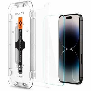 Spigen EZ FIT GLAS.tR 9H Tempered Glass Screen Protector for iPhone 14 Pro Max - Transparency - 2 / Pack - For 17 cm (6.7"