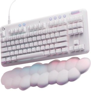 Logitech G Aurora G713 游戏键盘 - 电缆 连接 - USB 接口 - RGB LED - 英文 - 白 - 机械 按键开关 - 87 Key(s) - 音量控制, 音乐 热键 - PC, Mac