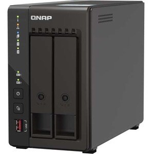 QNAP Turbo NAS TS-253E-8G 2 x Gesamtzahl Einschübe SAN/NAS-Speichersystem - 4 GB Gr�ße Flash-Speicher - Intel Celeron J641