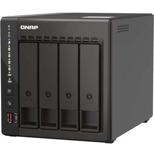 QNAP Turbo NAS TS-453E-8G 4 x Total Bays SAN/NAS Storage System - 4 GB Flash Memory Capacity - Intel Celeron J6412 Quad-co