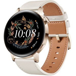 Huawei WATCH GT 3 Smartwatch - 42,30 mm Case Height - 10,20 mm Case Thickness - 42,30 mm Case Width - Schwarz, Stahl Case 