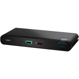 Belkin Secure F1DN102KVM-UNN4 KVM-Switchbox - TAA-konform - 2 Computer - 1 Lokaler Benutzer(n) - 3840 x 2160 - 2 x PS/2-Po