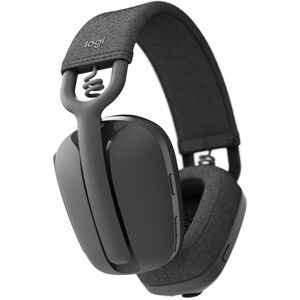 Logitech Zone Vibe 100 Wireless Over-the-head, On-ear Headset - Graphite - Binaural - Circumaural - 3000 cm - Bluetooth - 