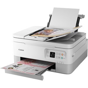 Canon PIXMA TS7451a Sem fios Impressora multi-funcional de jato de tinta - Cor - Branco - Copiadora/Impressora/Scanner - 4