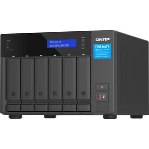 QNAP TVS-h674-i5-32G SAN/NAS Storage System - 1 x Intel Core i5 i5-12400 Hexa-core (6 Core) 2.50 GHz - 6 x HDD Supported -