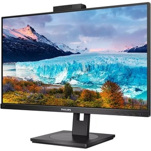 Philips 272S1MH 27" Class Webcam Full HD Curved Screen LCD Monitor - 16:9 - Textured Black - 68.6 cm (27") Viewable - In-p