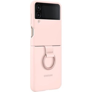 Samsung Carrying Case Samsung Galaxy Z Flip4 Smartphone - Pink - Silicone Body - Ring