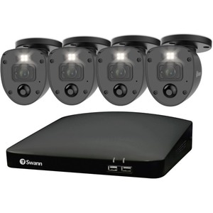 Swann Enforcer 4 Channel Night Vision Wired Video Surveillance System 64 GB HDD - Digital Video Recorder, Camera - 1920 x 