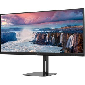 AOC U34V5C/BK 34" Class WQHD Gaming LCD Monitor - 21:9 - Matte Black - 86.4 cm (34") Viewable - Vertical Alignment (VA) - 