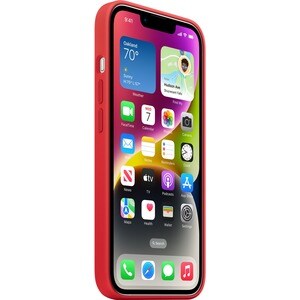 Apple Case for Apple iPhone 14 Smartphone - Red - Silky, Soft-touch - Scratch Resistant, Drop Resistant - Silicone, MicroF