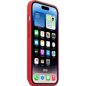 Apple Case for Apple iPhone 14 Pro Smartphone - Red - Silky, Soft-touch - Scratch Resistant, Drop Resistant - Silicone, Mi