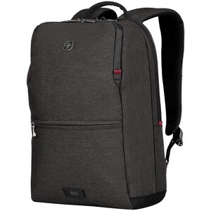 Wenger MX Reload Carrying Case (Backpack) for 10" to 16" Notebook, Tablet - Heather Gray - Water Resistant Zipper - Polyes