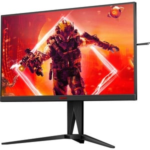 AOC AGON AG275QZN 27" Class WQHD Monitor LCD para gaming - 16:9 - Preto, Vermelho - 68.6 cm (27") Viewable - Alinhamento v