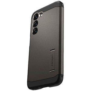 Spigen Tough Armor Case for Samsung Galaxy S23 Smartphone - Gunmetal - Drop Resistant, Impact Resistant - Thermoplastic Po