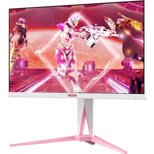 AOC AGON AG275QXR 27" Class WQHD Gaming LCD Monitor - 16:9 - White, Pink - 27" Viewable - In-plane Switching (IPS) Technol