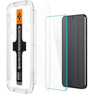 Spigen EZ FIT GLAS.tR 9H Tempered Glass Screen Protector - For LCD Smartphone - Oil Resistant, Fingerprint Resistant