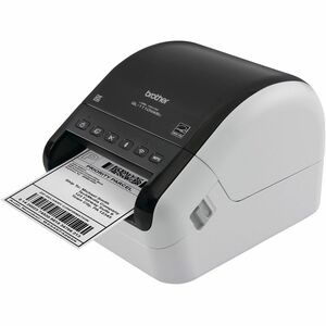 Brother QL-1110NWBC Desktop Direct Thermal Printer - Monochrome - Label Print - Ethernet - USB - Bluetooth - White, Glossy