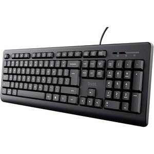 Trust Primo Keyboard - Cable Connectivity - USB 2.0 Type A Interface - Portuguese - Black - Membrane Keyswitch - 104 Key(s