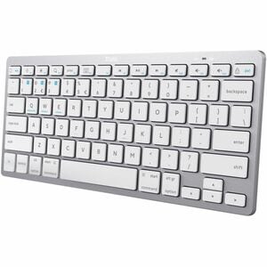 Trust Keyboard - Wireless Connectivity - Spanish - Silver - Scissors Keyswitch - Bluetooth - 4 - 10 m - 85 Key(s) - Notebo