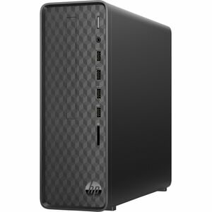 HP Slim S01-pF2123in Desktop Computer - Intel Core i5 12th Gen i5-12400 - 8 GB - 512 GB SSD - Tower - Dark Black - Intel H