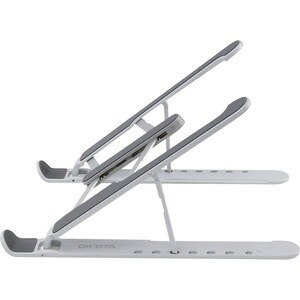 Dicota Höhenverstellbar Notebook-Ständer - 6 cm Höhe x 26,5 cm Breite x 16 cm Tiefe - Aluminiumlegierung, Silikon - Grau