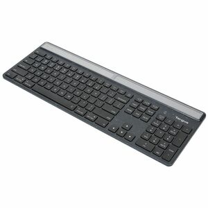 Targus Sustainable Energy Harvesting EcoSmart Keyboard - Wireless Connectivity - Bluetooth - 5 - Notebook/Tablet - PC, Mac