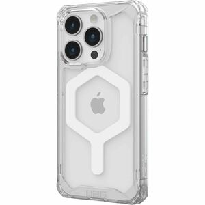 Urban Armor Gear Plyo Rugged Case for Apple iPhone 15 Pro Smartphone - Ice/White - Crystal Clear - Drop Resistant, Yellowi