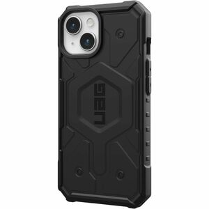 Urban Armor Gear Pathfinder Rugged Case for Apple iPhone 15 Smartphone - Hex Pattern - Black - Drop Resistant, Impact Resi