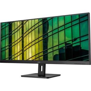 AOC Essential U34E2M/BK 34" Class WQHD Monitor LCD - 21:9 - Preto - 86,4 cm (34") Viewable - Alinhamento vertical (VA) - W