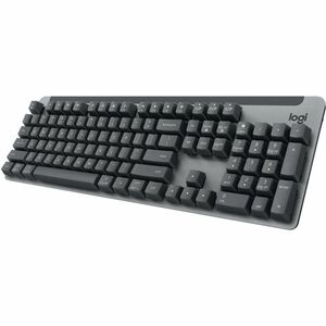 Logitech Signature K865 键盘 - 无线 连接 - A 型 USB 接口 - 灰 - 机械 按键开关 - 蓝牙 - 10 m - 2.40 GHz - 104 按键 - Windows 10, macOS 10.15, i