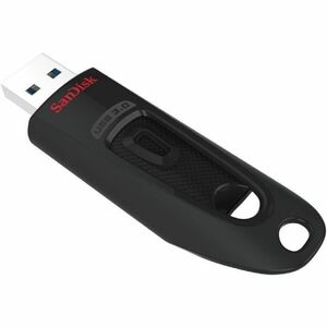 SanDisk Ultra 64 GB USB 3.0 Type A Flash Drive - Blue - 128-bit AES - 130 MB/s Read Speed - 5 Year Warranty - 1